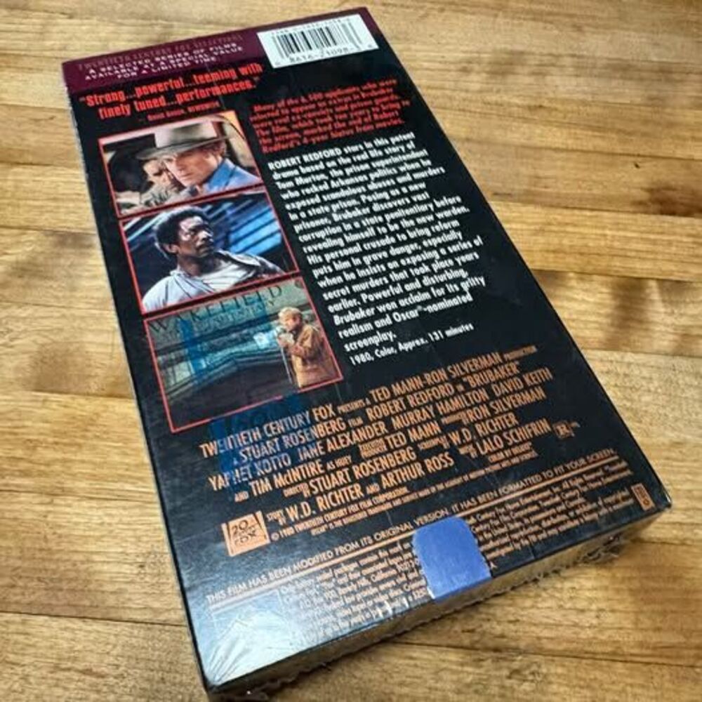Brubaker VHS new Movie Robert Redford - Picture 3 of 3